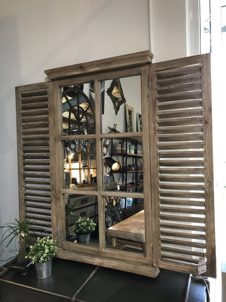 Vintage Shutter Mirror